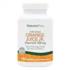 Nature's Plus Orange Juice Jr, Vitamin C Supplement, 100 mg, 180 Tablets