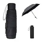 Vicloon Mini Umbrella, Pocket Umbrella, 6 Ribs Lightweight Compact Folding Umbrella Windproof Rain and Sun Umbrella with Reinforced Frame for Travel,School,Daily Life (Upgrade