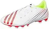 adidas Predator Edge.4 FxG, Sneaker Unisex-Adulto, Ftwr White/Solar Yellow/Power Blue, 48 EU