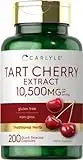 Carlyle Tart Cherry Capsules | 10,500mg | 200 Pills | Max Potency | Non-GMO, Gluten Free | Tart Cherry Juice Extract