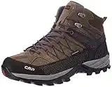 CMP Uomo Rigel Mid Trekking Shoe Wp Scarpe da Trekking, Beige Torba Antracite, 42 EU