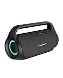 Tronsmart Bang Mini Altavoz Portátil inalámbrico, Bluetooth 5.3, 50W con Sonido Estéreo, Waterproof IPX6, 15H de Reproducción, con Powerbank y NFC para Hogar, Fiesta, Viaje