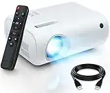 Mini Projector, ClokoWe Portable Movie Projector with 6500 Lux,1080P Full HD Video Projector Compatible with iphone/ Android Smartphone/Tablet/Laptop/PC/TV Stick/PS4/USB/HDMI