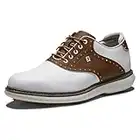 Footjoy Traditions, Scarpe da Golf Uomo, Blanco/Tan, 43 EU