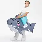 Halloween Inflatable Shark Costume for Kids ,Shark Air Blow up Funny Party Halloween Costume for Boys/Girls.