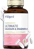 Vegan Calcium Magnesium Zinc and Vitamin D Capsules by Wellgard - Calcium Supplement, Calcium Tablets with Phosphorus, Manganese, Selenium, Copper, Made in UK