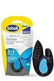 Scholl In-Balance Tallone Plantare Sollievo Dolore, Solette Ortopediche Tallonite, Tendine d'Achille, Plantari con Gel Ammortizzante a Doppio Strato con Supporto Flessibile, Taglia S (37-39.5), 1 Paio