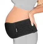 Gepoetry Maternity Belly Band for Pregnant Women | Pregnancy Belly Support Band for Abdomen, Pelvic, Waist, & Back Pain | Adjustable Maternity Belt | For All Stages of Pregnancy & Postpartum (Black)