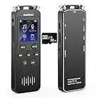 48GB GARMAY Digital Voice Recorder Upgraded 1536KBPS 3343Hours Record Capacity 32H Battery Time Voice Activated Recorder with Noise Reduction Audio Recorder with playback for Meeting Lecture…