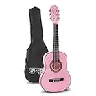 Music Alley MA-51 Classical Acoustic Guitar Kids Guitar and Junior Guitar Pink