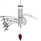 DXIA Wind Chimes, Carillon, Carillon à Vent Tubes, Carillons Eoliens Extérieurs, Tubes en Alliage Musical Wind Chimes, Carillon Décoration De La Maison Ornement, pour Jardin, Patio, Balcon et Maison