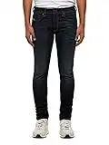 Diesel Sleenker-x L.32 Pantaloni Jeans, 01 Blue Denim, 30 para Hombre