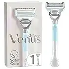 Gillette Venus Satin Care Intimrasierer für Damen, 1 Rasierergriff + 1 Rasierklinge, Der Intimrasierer für Damen hilft, die Haut vor Irritationen zu schützen