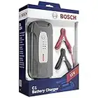 Bosch Automotive C1 - intelligentes und automatisches Batterieladegerät - 12V / 3,5A - für Blei-Säure, GEL, Start/Stopp EFB-Batterie für Motorräder, Pkw und Kleintransporter, Schwarz