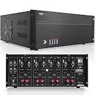 Pyle-Home PT8000CH Rack Mount 8000W 8 Channel Stereo/Mono Amplifier, 23X22X11