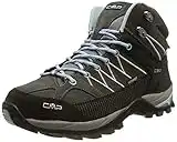 CMP Donna Rigel Mid Wmn Trekking Shoe Wp Scarpe, Graphite/Light Blue, 39 EU