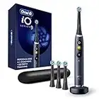 Oral-B Power iO Series 9 Electric Toothbrush, Black Onyx, iO9 Rechargeable Power Toothbrush with 4 Brush Heads and Charging Travel Case (Packaging may vary)