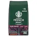 Starbucks Ground Coffee—Dark Roast Coffee—French Roast—100% Arabica—1 bag (28 oz) - (Packaging May Vary)