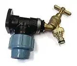 Garden Tap Kit With Wall Mount for 25mm Blue Piping, Hose lock and Wall Plug Screws