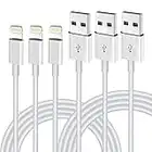 iPhone Charger Cable MFi Certified 3Pack Lightning Charger 6FT, Lightning Cable 6FT Compatible with iPhone 13 12 Mini Pro Max SE 11 Xs Max XR X 8 7 6 Plus 5S iPad Pro Airpods