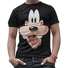 Disney Goofy Face Funny Costume Humor Graphic Men's Adult T-Shirt Tee