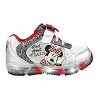 CERDÁ LIFE'S LITTLE MOMENTS Cerdá-Zapatilla con Luces Minnie Mouse de Color Plateado, Niñas, 29 EU