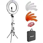 NEEWER Ring Light Kit: 18"/45cm Outer 55W 5600K Dimmable LED Ring Light, Light Stand, Carrying Bag for Camera, Smartphone, YouTube, TikTok, Self Portrait Shooting, Black