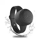 Momoho Altoparlante Bluetooth Impermeabile Speaker Bluetooth Portatile Mini Cassa Bluetooth Indossabile da Polso IPX7 Impermeabile Supporto Scheda SD Musica per Uso Esterno Doccia Feste Gita (Black)