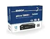 Edision Picco T265+ Receptor Terrestre TDT DVB-T2 y por Cable DVB-C, H265 HEVC FTA Full HD PVR, USB, HDMI, SCART, S/PDIF, Sensor IR, Soporte USB WiFi, Mando a Distancia Universal 2en1