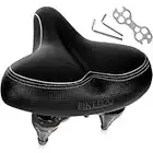 Bikeroo Oversized Comfort Bike Seat Most Comfortable Replacement Bicycle Saddle - Fit for Exercise Bike and Outdoor Bikes Suspension Wide Soft Padded Bike Saddle for Women and Men