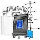 Cell Phone Signal Booster, Home Cell Phone Booster, Support All U.S. Carriers Verizon, AT&T & More, Signal Amplifier Repeater Enhance GSM 3G 4G LTE and 5G Signal Up to 5,000 Sq ft, FCC Approved Gray