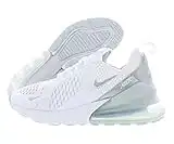 Nike Air Max 270, Baskets Femme, White MTLC Platinum Pure Platinium, 38.5 EU