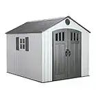 Lifetime 60202 8 x 10 Ft. Outdoor Storage Shed, Gray