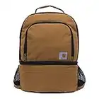 Carhartt Insulated 24 Can Two Compartment Cooler Backpack, Backpack with Fully-Insulated Cooler Base, Carhartt Brown