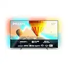 Philips "Exclusif à Amazon 65PUS8107, Téléviseur 65 Pouces LED Intelligent 4K UHD, (HDR), Dolby Atmos, Image et Son Cinématographiques, Design Fin, 60 Hz, Ambilight, Android TV, Assistant Google