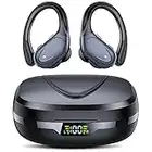 Tiksounds Ecouteurs Bluetooth sans Fil Sport, Écouteurs Bluetooth 5.2, Casque avec Écran LED, 10 Heures D'écoute, Oreillette Étanches avec Micro pour L'entraînement en Cours D'exécution (Noir)