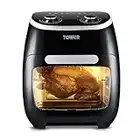 Tower T17038 Xpress 5-in-1 Manual Air Fryer Oven with Rapid Air Circulation, 60-Minute Timer, 11L, 2000W, Black