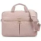 BAGSMART 17.3 Inch Laptop Bag, Briefcase for Women Computer Messenger Bag Office Travel Business,Pink