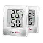 ThermoPro TP49-2 Digital Room Thermometer Indoor Hygrometer Mini Temperature Monitor Humidity Meter for Home Office Air Comfort Thermo Hygrometer