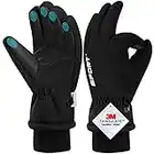 GRGE Winterhandschuhe Herren Damen Touchscreen Handschuhe wasserdichte Skihandschuhe 3M Thinsulate Warme Fahrradhandschuhe für Laufen Skifahren Wandern Motorrad Radfahren M