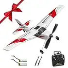 VOLANTEXRC Remote Control Airplane Mini TRAINSTAR 2.4GHz RC Plane with 6 Axis Gyro System Super RC Glider Plane Easy to Fly for Beginners 761-1RTF