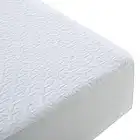 MERITLIFE Premium Waterproof California King Size Mattress Protector Cooling Mattress Pad Cover Bamboo 3D Air Fabric Ultra Soft Breathable Comfort Protection Phthalate & Vinyl-Free (White, Cal King)