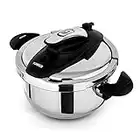 Tower T920002 Pressure Cooker, Twist/Turn Lid, Stainless Steel, 4 Litre, 22 cm