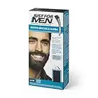 Just For Men, Tinte Colorante en gel para barba y bigote para hombre. Elimina las canas y cuida la barba en 5 minutos. Castaño Negro, 15 ml (Formula Mejorada)