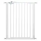 Munchkin Lindam Stair Gate, Tall Stair Gate 91.4cm, Easy Fit Deluxe Toddler & Baby Gate, Stair Gate Pressure Fit Baby, Dog Gate, Baby Safety Gate, Stairs & Doorways, No Screws Child Gate 76-82cm White