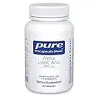 Pure Encapsulations Alpha Lipoic Acid 600 mg - ALA Supplement for Liver Support, Antioxidants, Nerve Health, Cardiovascular Health & Carbohydrate Support - Premium Alpha Lipoic Acid - 60 Capsules
