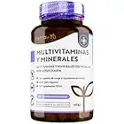 Multivitaminas y Minerales - 365 Comprimidos Veganos - Complejo Vitaminico con 26 Esenciales Vitamina D3, C, A, B, E, Yodo, Selenio, Calcio, Hierro, Zinc - Multivitaminico Hombre y Mujer - Nutravita