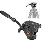 Testa fluida, treppiede Cayer K3 Videocamera Testa fluida con trascinamento per Canon Nikon Sony Olympus Panasonic DSLR Camera, con vite di montaggio da 3/8 "e 1/4", impugnatura a 2 sezioni