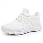 Akk Nurses Shoes for Women Casual Walking Lace Up Lightweight Breathable Tennis Running Sneakers White US 7/EU 38