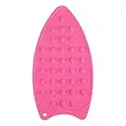 Poggia Ferro da Stiro Silicone, Tappetino in Silicone per Ferro, Mini Cuscinetto per Ferro da Stiro in Silicone Trapuntato, Cuscino Poggiaferro in Silicone, Supporto per Ferro da Stiro(Rose Red)